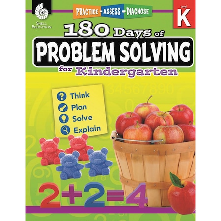 Shell Education One Hundred and Eighty Days of Problem Solving for Kindergarten 51612
